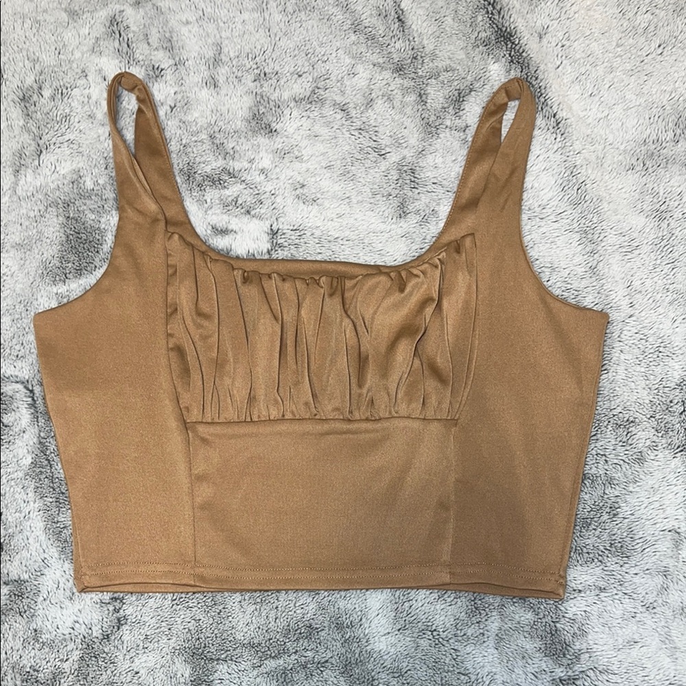 Elegant Brown Women's Top